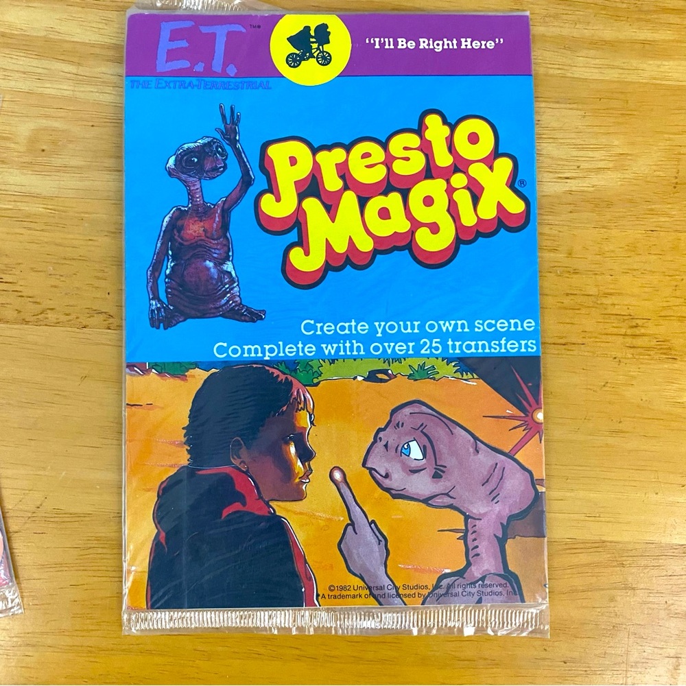 Vintage 1982 ET the Extraterrestrial Presto Magix Sealed “I’ll Be Right Here”